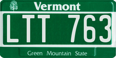 VT license plate LTT763