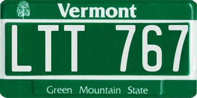VT license plate LTT767