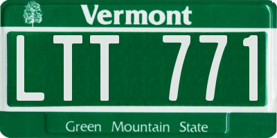 VT license plate LTT771