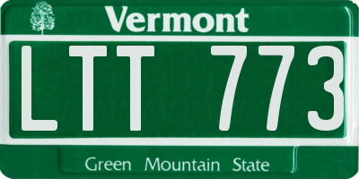 VT license plate LTT773