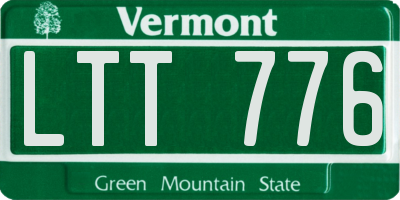 VT license plate LTT776