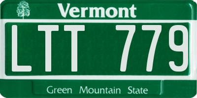 VT license plate LTT779