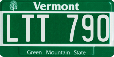 VT license plate LTT790