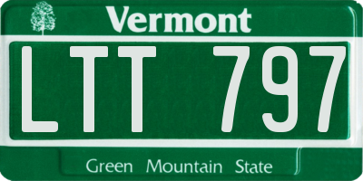 VT license plate LTT797