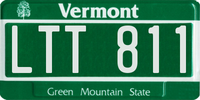 VT license plate LTT811
