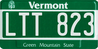 VT license plate LTT823