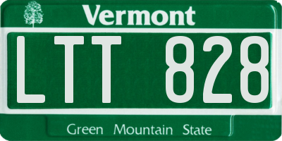 VT license plate LTT828