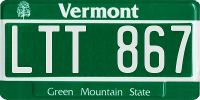 VT license plate LTT867