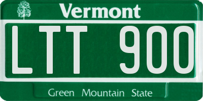 VT license plate LTT900