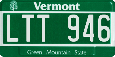 VT license plate LTT946
