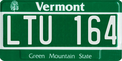 VT license plate LTU164
