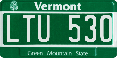 VT license plate LTU530