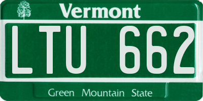 VT license plate LTU662