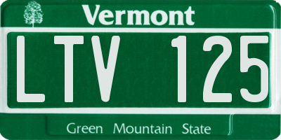 VT license plate LTV125