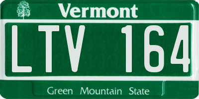 VT license plate LTV164