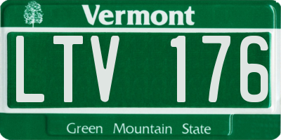 VT license plate LTV176
