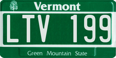 VT license plate LTV199