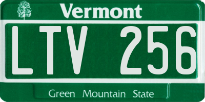 VT license plate LTV256