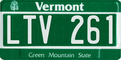 VT license plate LTV261