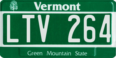 VT license plate LTV264