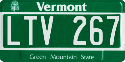 VT license plate LTV267