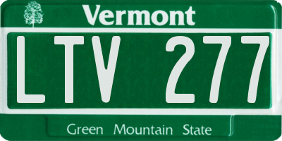 VT license plate LTV277