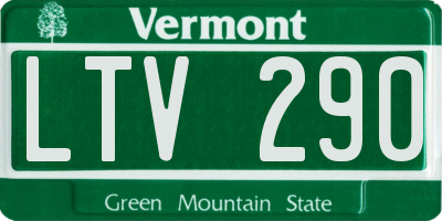 VT license plate LTV290