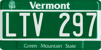 VT license plate LTV297