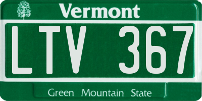 VT license plate LTV367