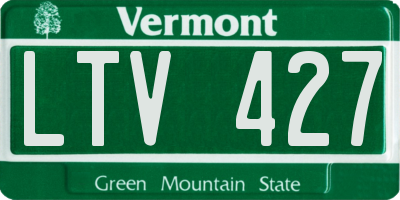 VT license plate LTV427