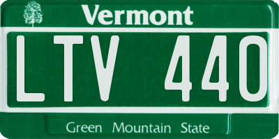 VT license plate LTV440