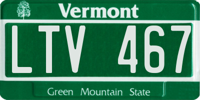 VT license plate LTV467