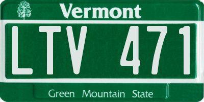 VT license plate LTV471