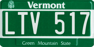 VT license plate LTV517