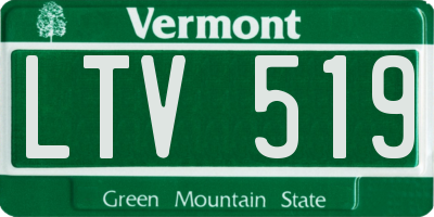 VT license plate LTV519
