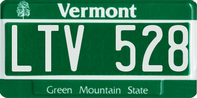 VT license plate LTV528