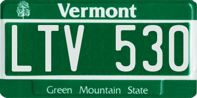 VT license plate LTV530
