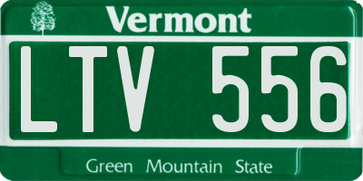 VT license plate LTV556