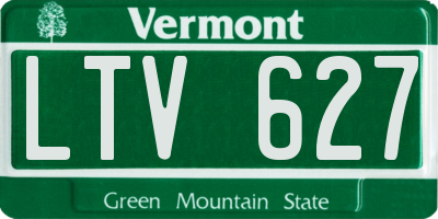VT license plate LTV627