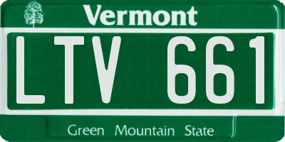 VT license plate LTV661