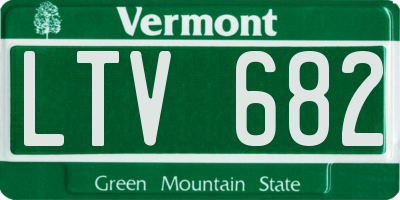 VT license plate LTV682
