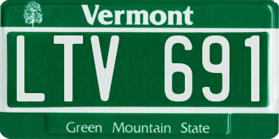 VT license plate LTV691