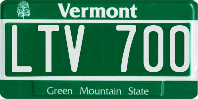 VT license plate LTV700