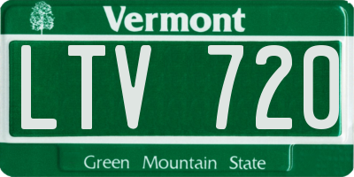 VT license plate LTV720