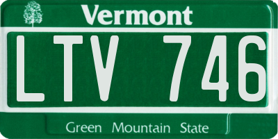 VT license plate LTV746