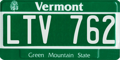 VT license plate LTV762