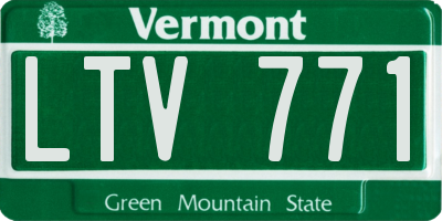 VT license plate LTV771