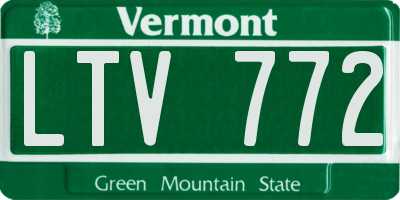 VT license plate LTV772