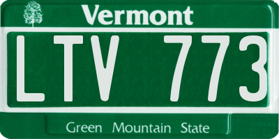 VT license plate LTV773