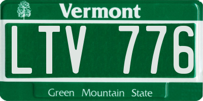 VT license plate LTV776